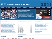 Tablet Screenshot of msj2011.slovaknhl.sk